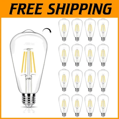 16 Pack LED Edison Bulbs 40W Equivalent, Dimmable - Image 1 of 4