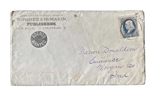 US SC 156 CINCINNATI, OHIO POSTAL HISTORY COVER 1873 - Picture 1 of 2