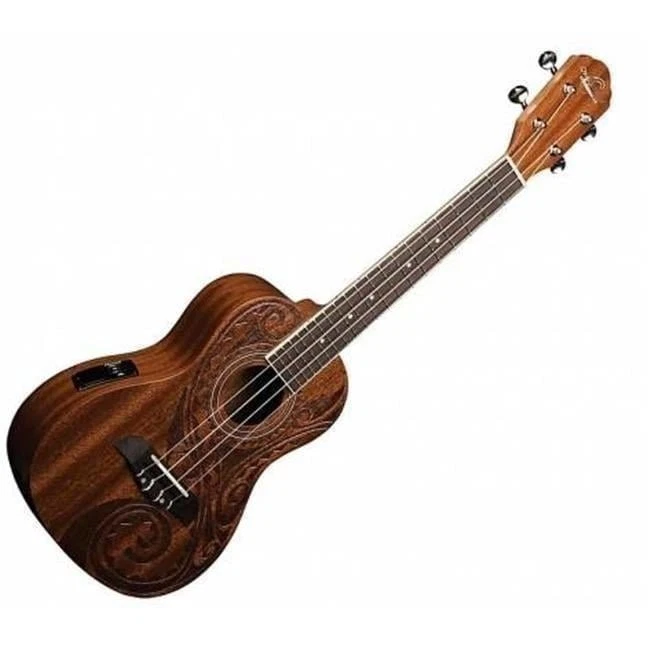 Oscar Schmidt  Concert Mahogany Tattoo Acoustic & Electric Ukulele - Image 1 of 1