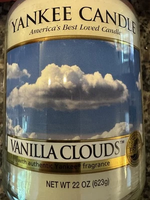 MUITO RARAS NUVENS DE BAUNILHA Yankee Candle!  Apenas 3 outros com esta etiqueta no eBay! - Imagem 1 de 4
