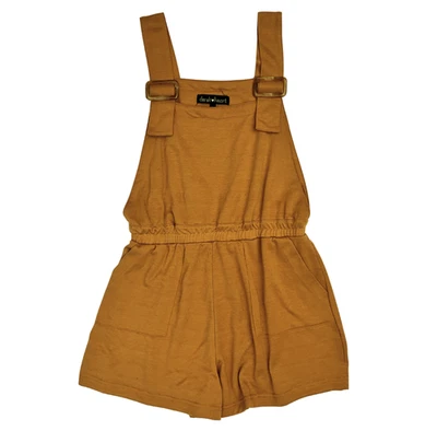 Mujeres Mono Mameluco Mono Pantalones Cortos Una Pieza Conjunto Naranja Quemado Tostado - GRANDE Foto 1 de 4