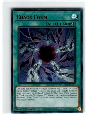 Yu-Gi-Oh! Chaos Form Rara MAZE-EN061 Leggermente Giocata 1° Edizione - Immagine 1 di 2