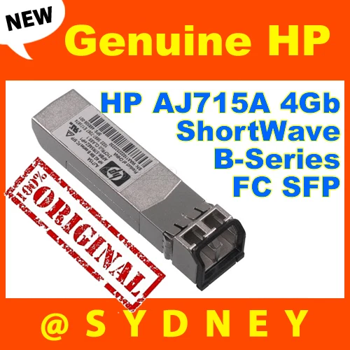 NEW HP AJ715A 4Gb ShortWave B-Series FC SFP (mini-GBIC) Transceiver 468506-001 - Image 1 of 1