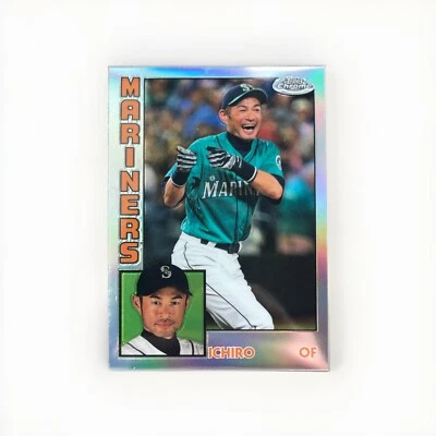 2019 Topps Chrome Ichiro Refractor 84TC-14 Insert Seattle Mariners￼ - Image 1 of 2