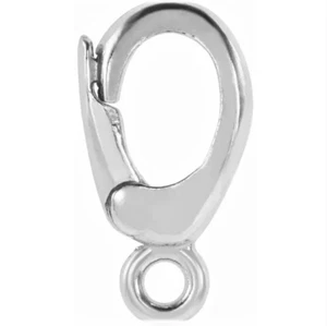 Colgante potenciador de fianzas de perlas con dije de platino 950 OD de 5,8 mm x 10 mm CERRADO salto EE. UU. - Imagen 1 de 3