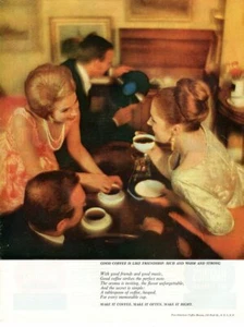 Impreso publicitario vintage Bebida café Oficina Panamericana Buenos Amigos Música 62 - Imagen 1 de 1