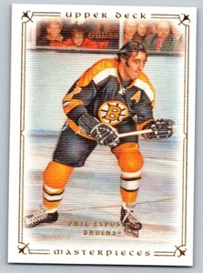 2008-09 PHIL ESPOSITO BOSTON BRUINS #83 UPPER DECK MASTERPIECES HOCKEY CARD 7 NM