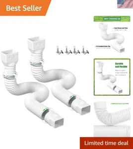 Secure Rain Gutter Extender Connector - Prevents Flooding, Easy DIY Installation - Picture 1 of 11