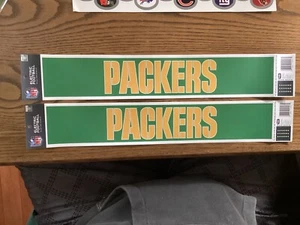 Lote de 2 calcomanías de fútbol americano eléctrico Tudor Green Bay Packers zona final - Imagen 1 de 8