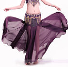 New Sexy Belly Dance Performance Skirt Translucent Fishtail Skirts 11 colors