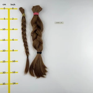 Capelli veri europei capelli grezzi biondo medio minimo 100 gr 30-35 cm - 30032538 - Foto 1 di 1