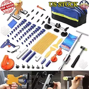 Car Dent Puller Kit 97PCS T-bar Bridge Tools Glue Tabs Paintless Repair - Picture 1 of 6