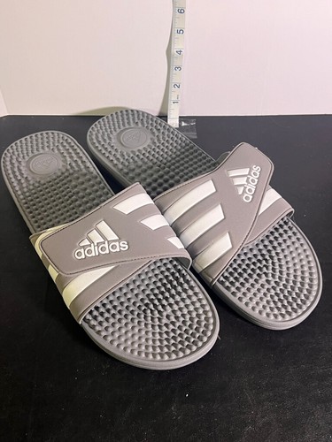 Adidas Unisex Adissage Slides Sandalo Grigio Bianco Grigio 18 US Uomo (DN)