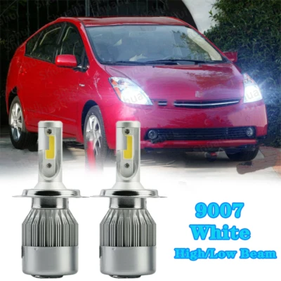 Para Toyota Prius 2001-2009 6000K 2PC 9003 LED Faro Alto/Bajo Doble haz Bombillas Foto 1 de 4