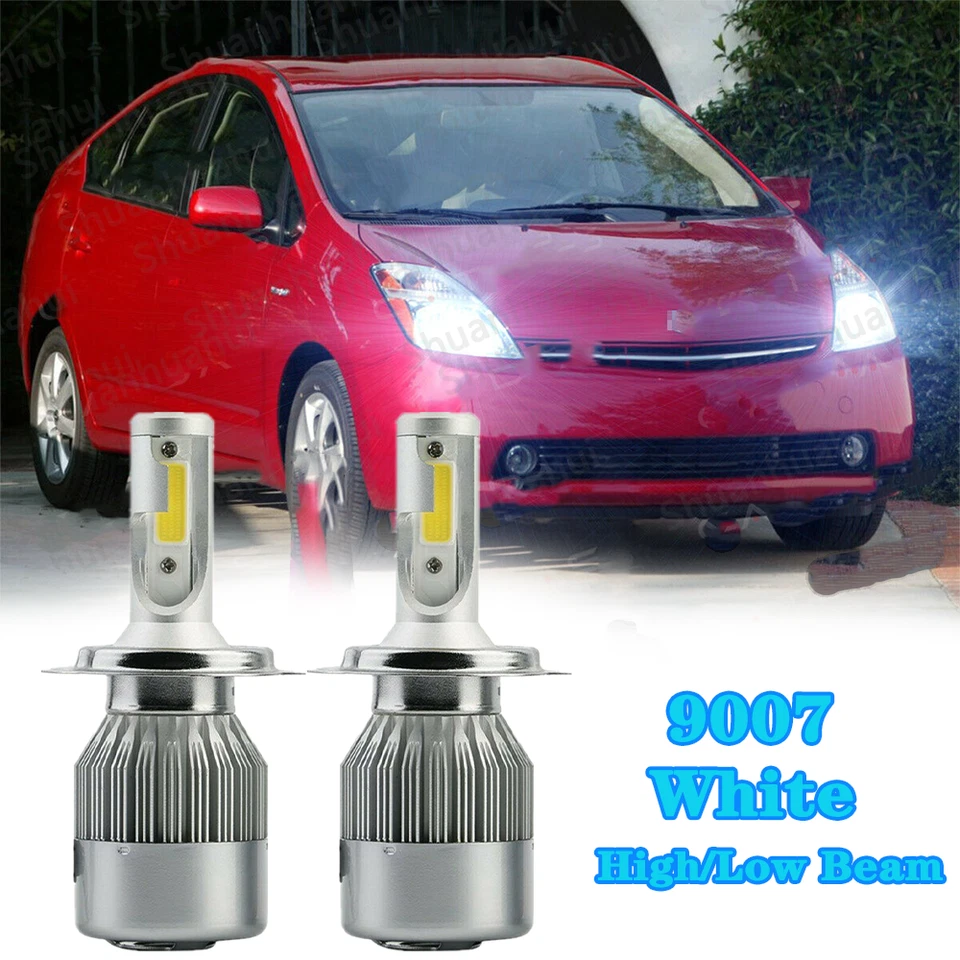 Для Toyota Prius 2001-2009 6000K 2PC 9003 LED фары дальнего/низкого двойного света лампы - Изображение 1 из 4