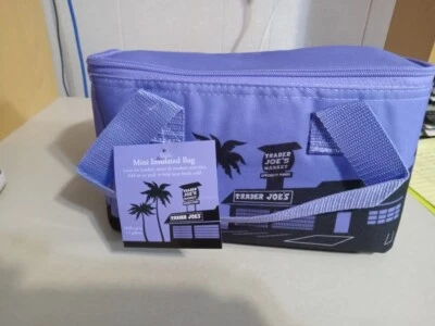 TRADER JOE'S MINI INSULATED TOTE BAG LAVENDER Brand new 2025 LIMITED WOW