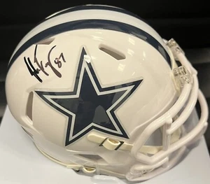 Jake Ferguson AUTOGRAPHED Dallas Cowboys Mini Helmet Beckett Holo White - Picture 1 of 1