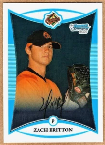 ZACH BRITTON - 2008 BOWMAN CHROME PROSPECTS RC - Picture 1 of 2