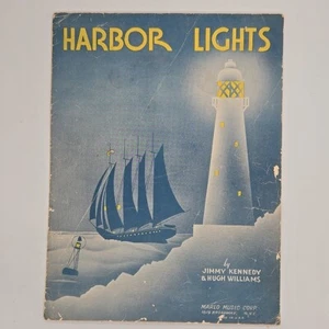 Harbor Lights Jimmy Kennedy Vintage Sheet Music - Picture 1 of 3
