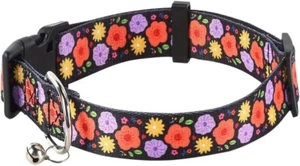 Verstellbares Hundehalsband mit Glocke, ultrabequemes weiches Nylonhalsband, Größe L - Bild 1 von 9