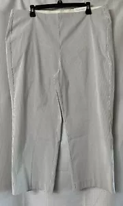 NWT Chicos So Slimming Juliet Slim Leg Striped Crop Womens Pants Plus Size 3(16) - Picture 1 of 9