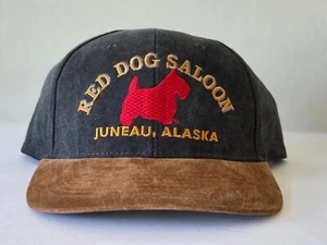 RED DOG SALOON Juneau Alaska Baseball Cap NEW Adjustable Strap Leather Bill - Picture 1 of 8