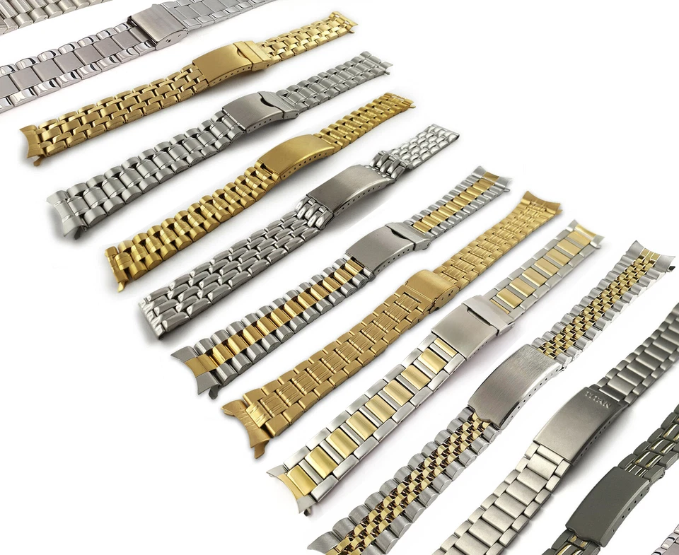 Acciaio Inox / Titanio/Oro Bracciale Cinturino 12 13 14 15 16 17 18 19 20 - Immagine 1 di 1