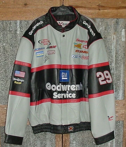 Chase Authentics 3XL Goodwrench LEATHER JACKET 29 Kevin Harvick Excellent !! Cover