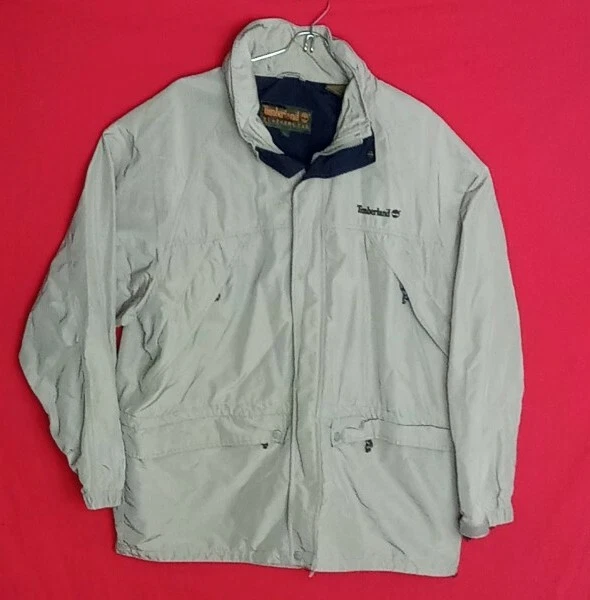 Timberland Weathergear Men XL Front Ziped Pocket Full Zip Snap Button  Hood Jac - Image 1 of 4