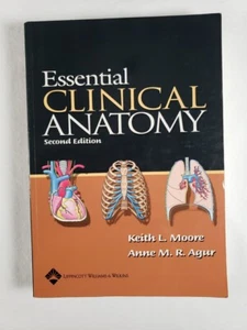 Essential Clinical Anatomy second edition softcover book 2002 Moore Agur - Picture 1 of 14