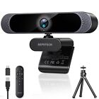DEPSTECH 4K Webcam, Ultra HD 1/2.55'' Sony Sensor, 3X Digital Zoom, Dual Nois...