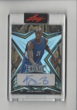 2022 Leaf Exotic Snakeskin Kevin Garnett AUTOGRAPH Timberwolves /10 
