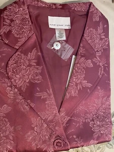 NWT SUSAN GRAVER 2X Rose Pink Floral Jacquard Jacket Ribbon Trim - Picture 1 of 6