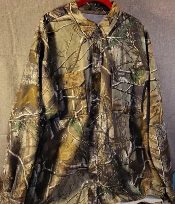 Gamehide Size XXL Hunting Coat Shirt Camo Realtree Break Up Button Long Sleeve - Image 1 of 4