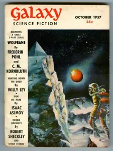 Seltenes GALAXY SCIENCE FICTION Magazin vom Oktober 1957! WOLFBANE von Kornbluth & Pohl! - Bild 1 von 3