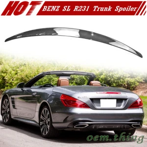 Carbon Fit FOR Mercedes benz SL R231 Roadster DTO Trunk Spoiler SL400 SL65 2021 - Foto 1 di 4