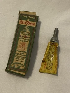 Vintage Pflueger Run Free Gear Grease mit Box Angeln - Bild 1 von 2