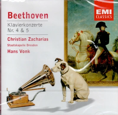 NEU:  Beethoven KLAVIERKONZERTE NR. 4 & 5 "EMPEROR"  Zacharias Vonk (C8280) - Bild 1 von 2