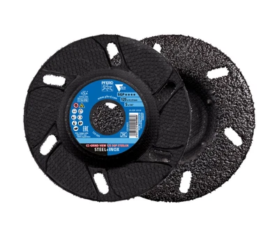 Grinding disc, CC-GRIND VIEW, 5" x 7/8, SGP STEELOX VICTOGRAIN, Ceramic 10pk - Image 1 of 4