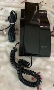 Seltenes AT&T ~ Modell 9500 4M ~ Festnetz Vintage Telefon ~ gebogen - schwarz - Bild 1 von 10