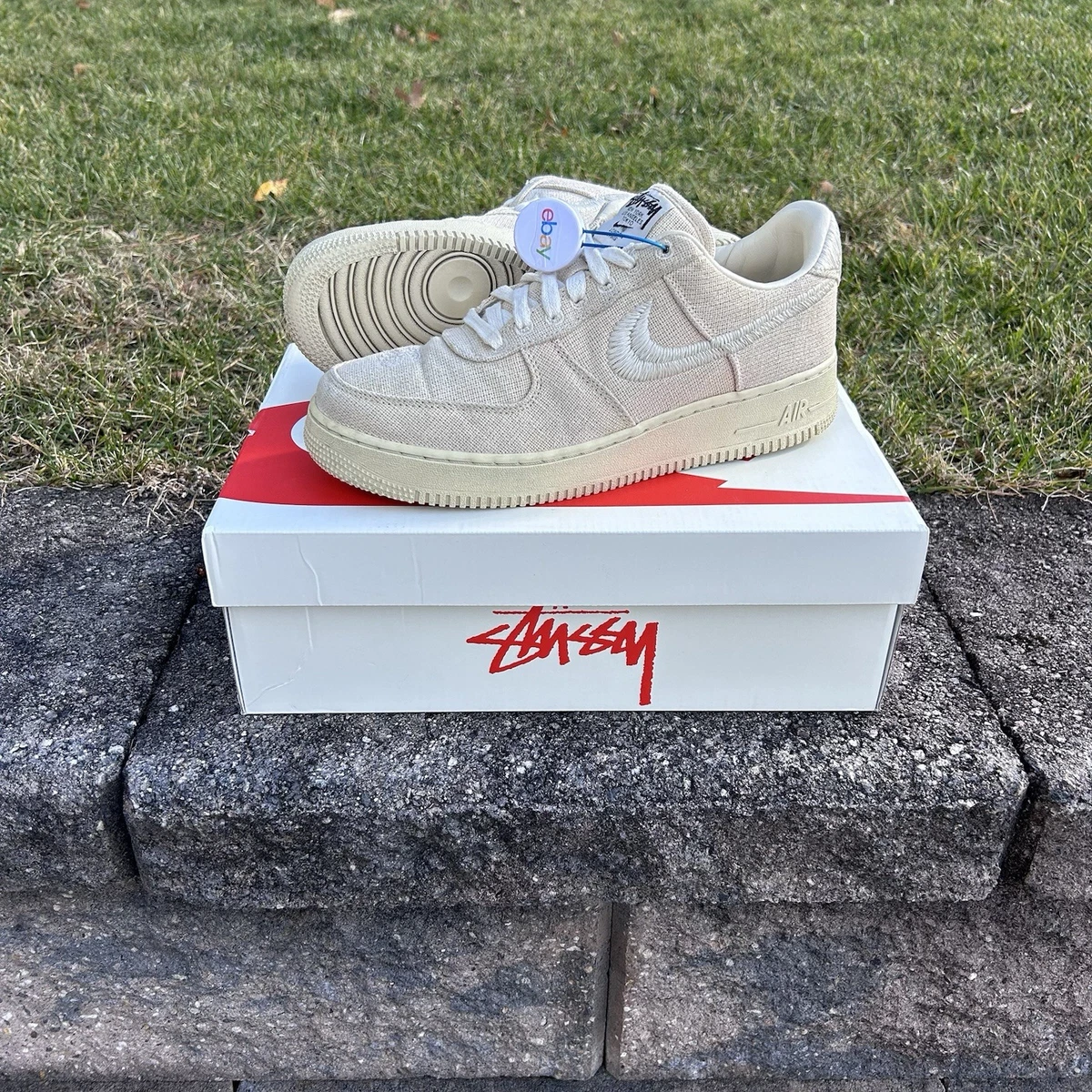 Nike Air Force 1 Low x Stussy Fossil for Sale | Authenticity