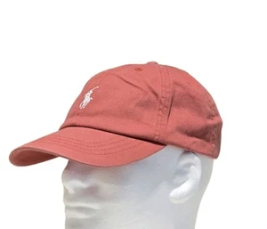Polo Ralph Lauren Men's One Size Cotton Chino Adjustable Ball Cap Rosewood White - Picture 1 of 11