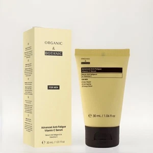 For Men Advanced Anti-Fatigue Vitamin C Serum for Face RRP £39 Organic & Botanic - Picture 1 of 9