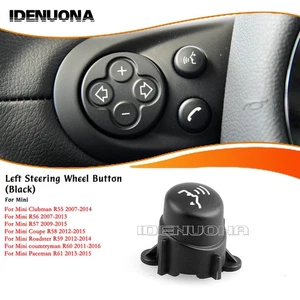 Black Steering Wheel Switch For Mini Roadster R59 2012-2014 Left "2" - Picture 1 of 8