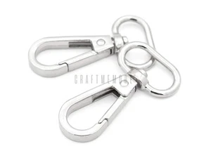 Snap Hook Swivel Push Gate Lobster Clasps Fashion Clips Purse Making FS10 Pac... - Picture 1 of 3