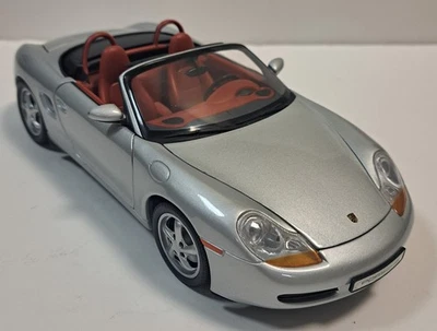 UT Models 1:18 Diecast Cars Silver Porsche Boxster 986 Cabriolet - Image 1 of 3