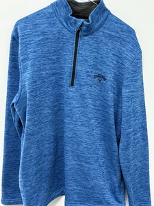 Callaway Golf Quarter Zip Pullover Sweatshirt Herren L Blau Langarm Jacke - Bild 1 von 8