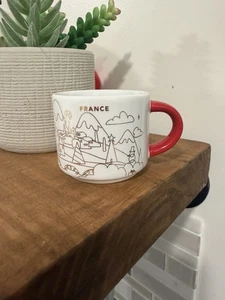 Starbucks 2oz FRANCE Demi Tasse You Are Here YAH Tasse Ornament Espressotasse Mini - Bild 1 von 3