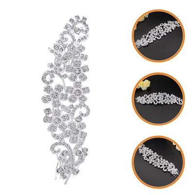  Accessori Capelli Matrimonio Copricapo Sposa Pettini Per Da Con Strass - Immagine 1 di 4