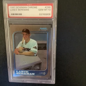Bowman #298 Lance Berkman PSA 10 1997 novato Astros de Houston - Imagen 1 de 1